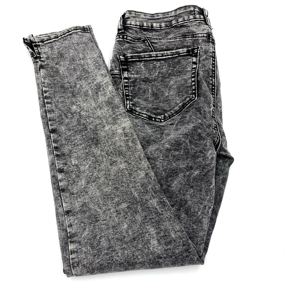 Girls Denim & Co Black Stonewashed Skinny Leg Jeans Size 12